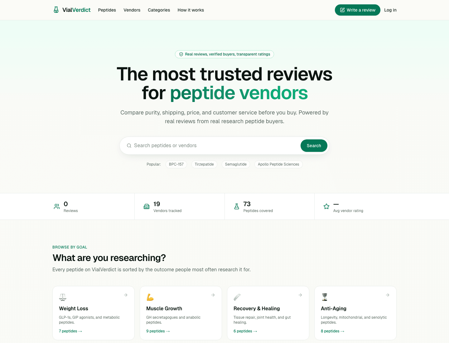 VialVerdict homepage